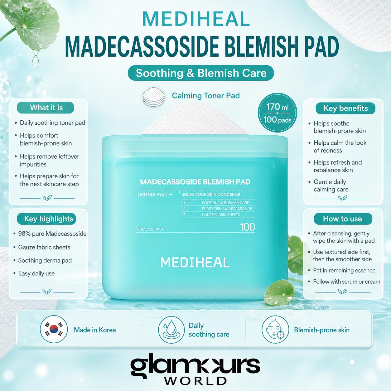 MEDIHEAL Madecassoside Blemish Pad